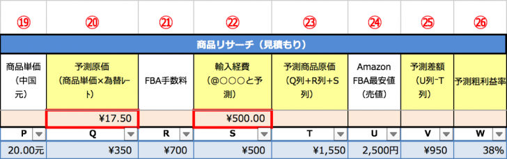 商品リサーチシートの使い方を解説